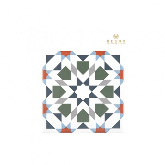 레그노 / 패턴타일 / REP-12 칼레이도 오렌지 / 200x200 (1㎡, 25PCS) [주문제]