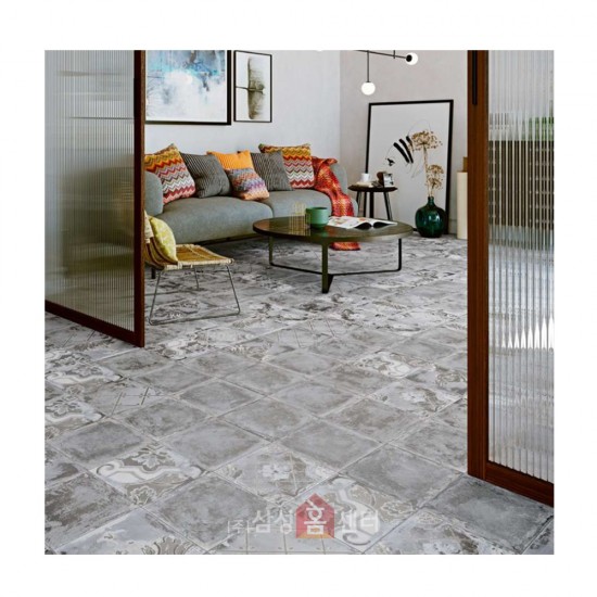 포세린타일(DSH/앤틱그레이) 235x235 / 18PCS / 0.99M2 무광바닥벽타일